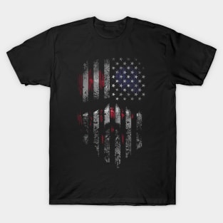 USA flag face T-Shirt